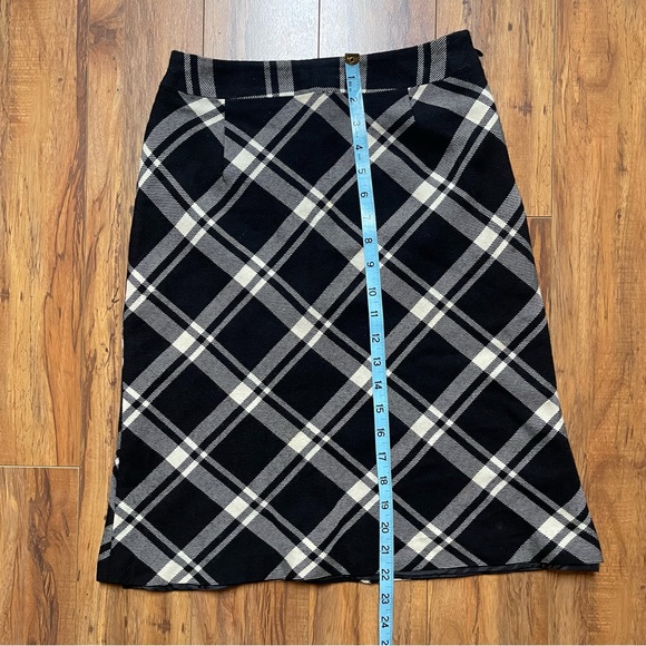 Vintage INED Wool Plaid Skirt Size 2 - Picture 10 of 16